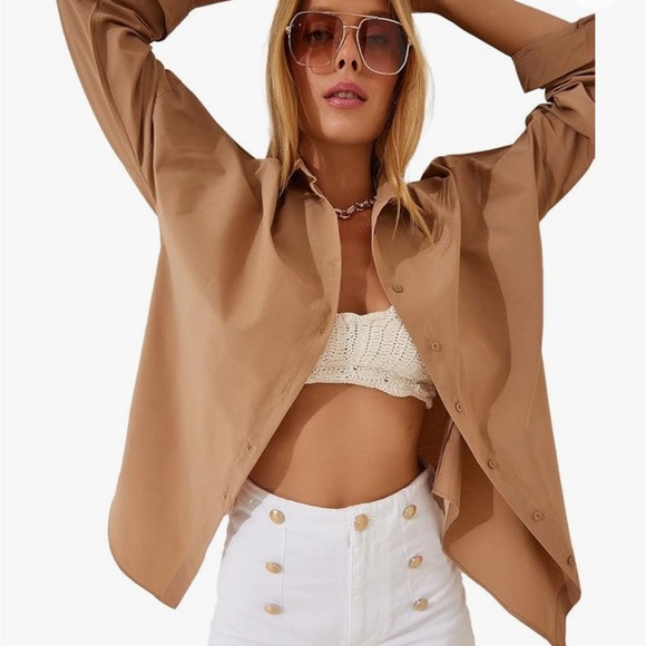 Oversized Button Down Shirt - Picture 4 of 8